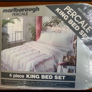 Marlborough Percale King Size Sheet Set